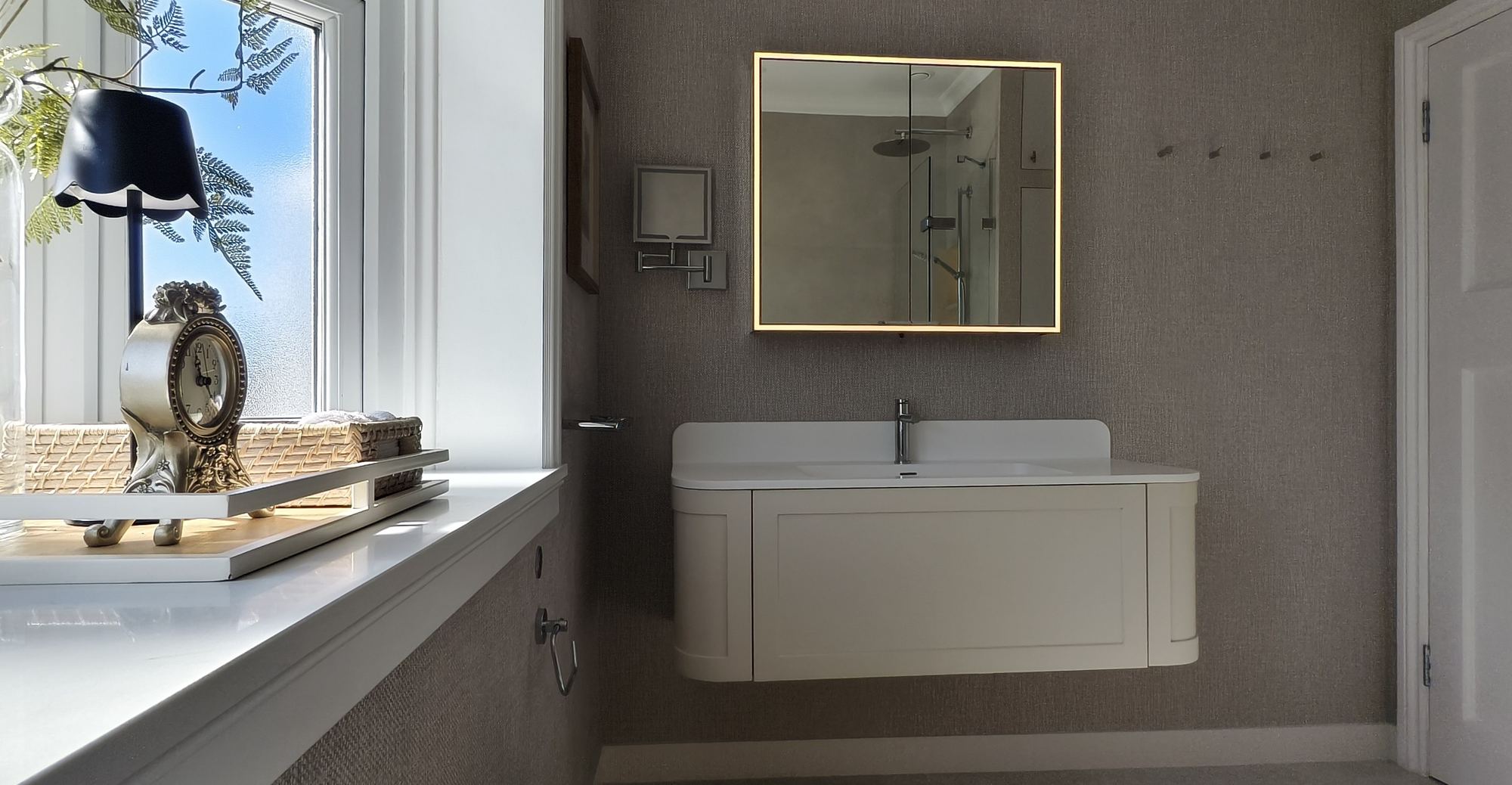 Complete bathroom installation by Fellner Construction